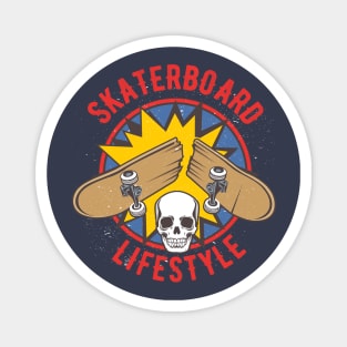 Skateboard Lifestyle (color) Magnet